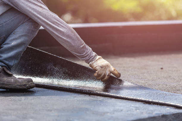 Professional Exterior Waterproofing technician working in Bushton, KS